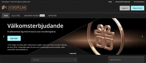 storspelare logga in.